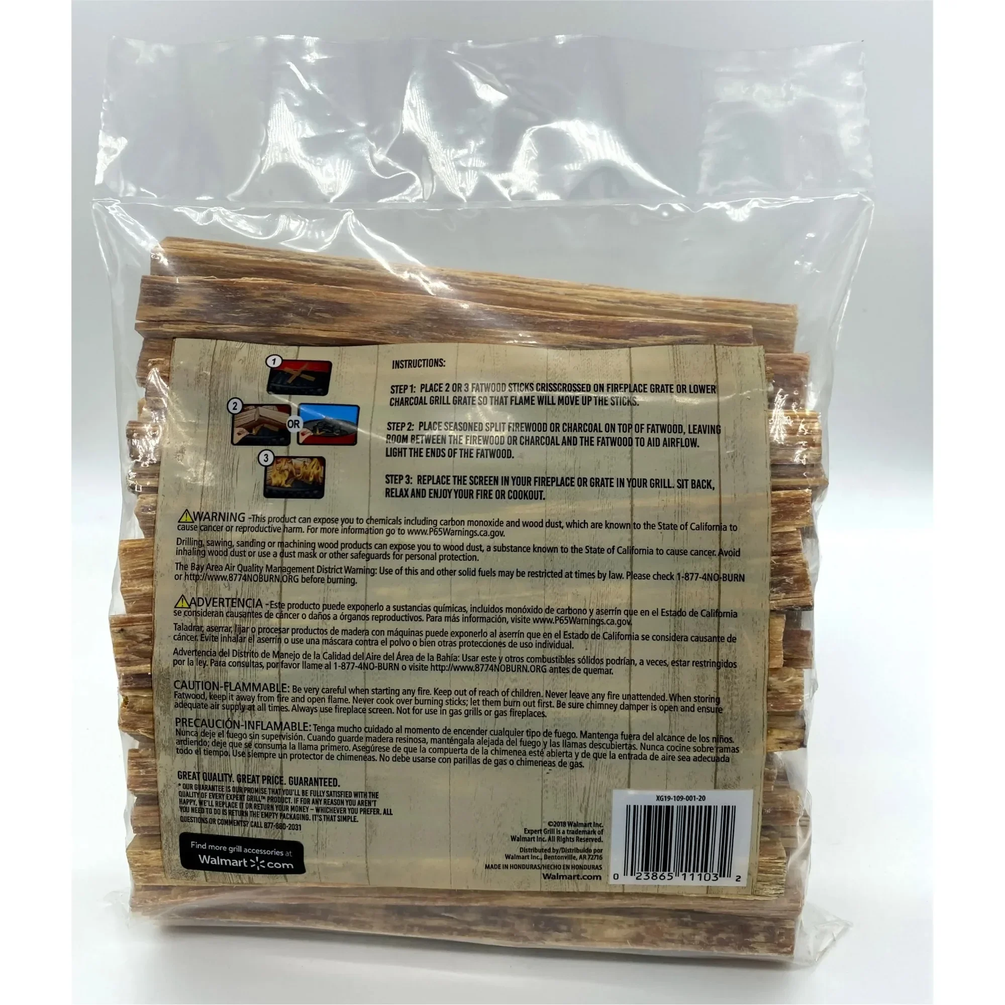 Arrancador de fuego Fatwood de 3 lb, pino natural, fácil encendido para acampar y uso doméstico, ideal para chimeneas y kits de emergencia