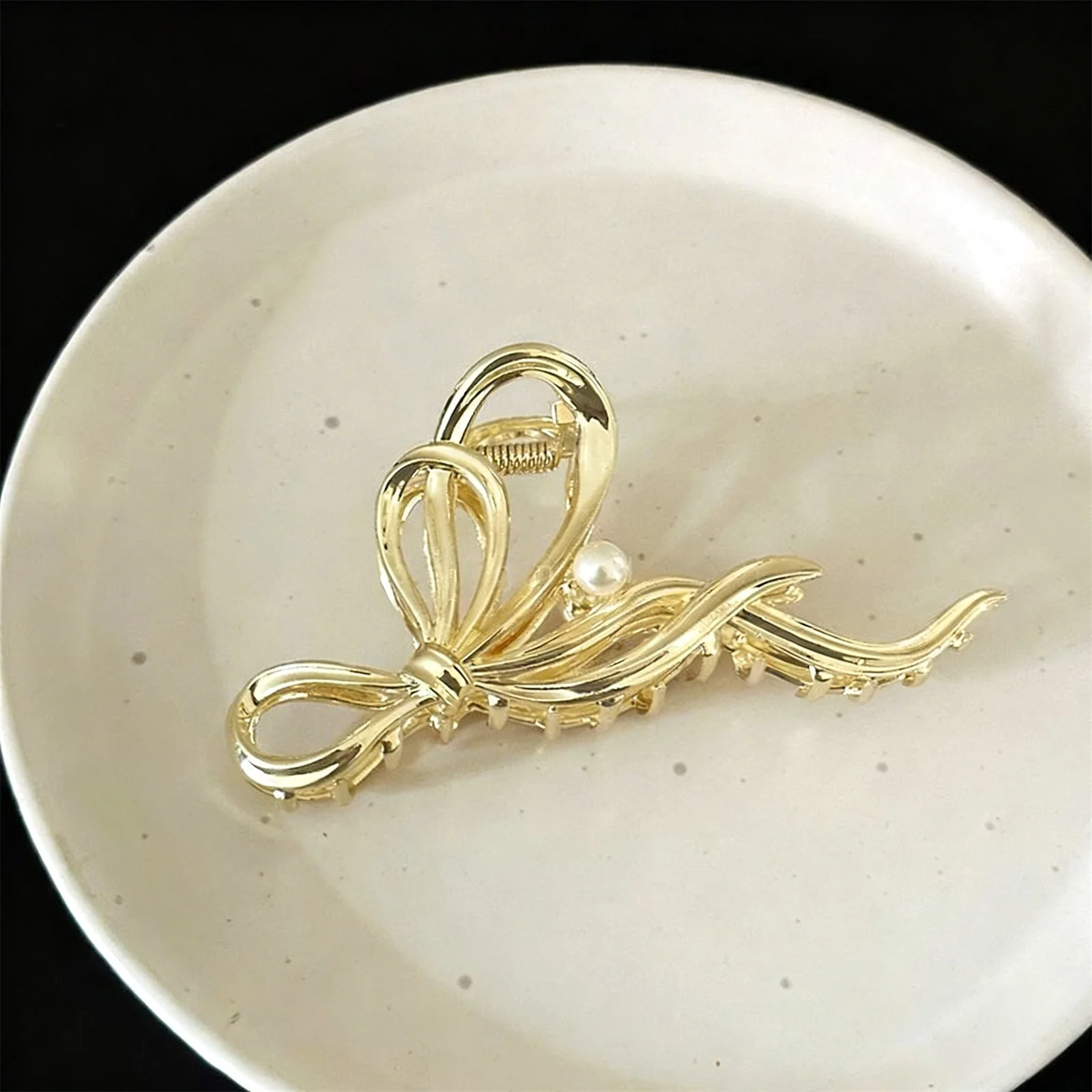 

Новая элегантная женская заколка для волос из металла с геометрическим узором, золотистая/серебристая, винтажная, модная, для девочек, аксессуар для волос