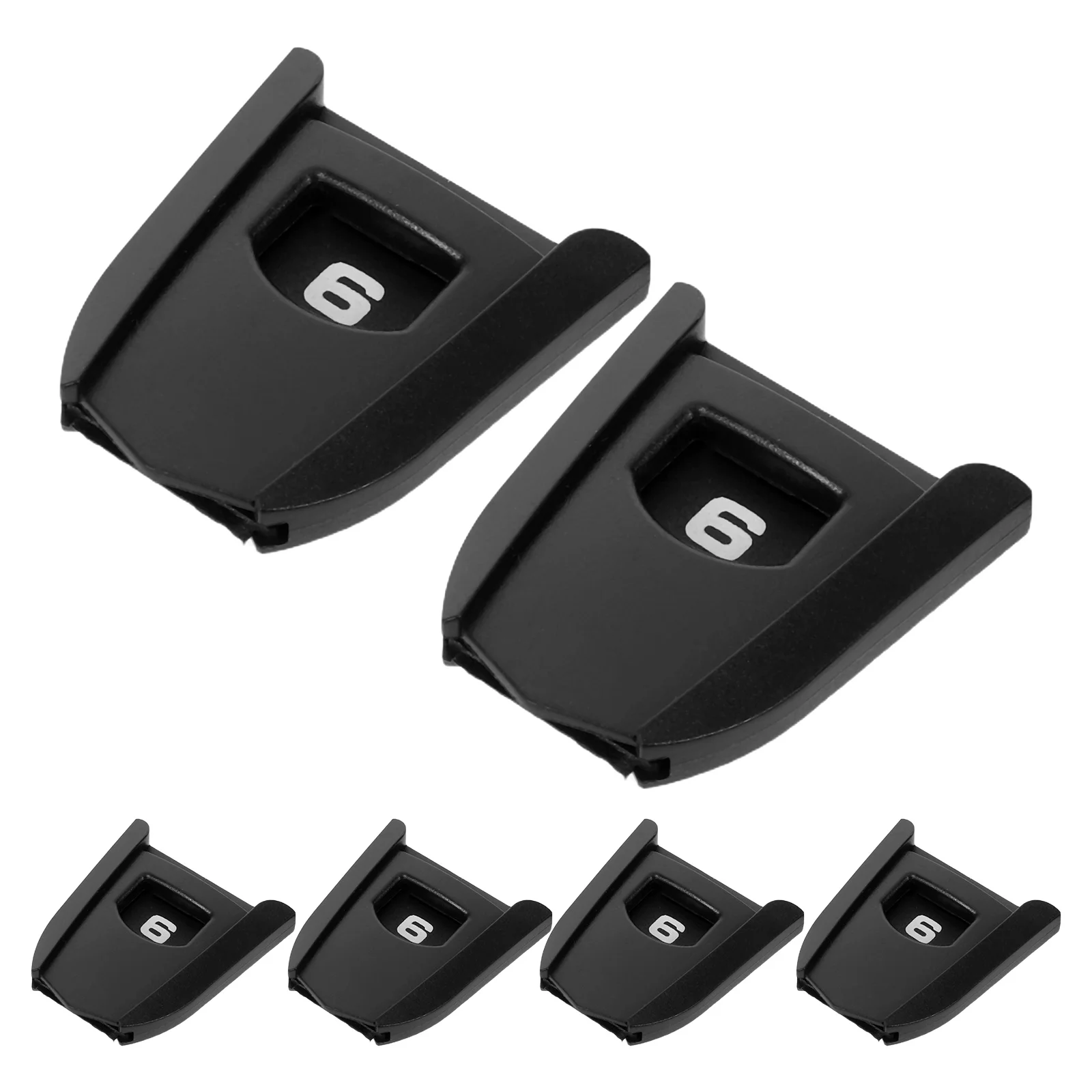 6 قطعة غطاء رأس نادي الغولف علامة عدد كبير علامة التسمية لوازم الغولف الرائعة للرجال دائم Abs المضادة للخدش نادي الغولف #1