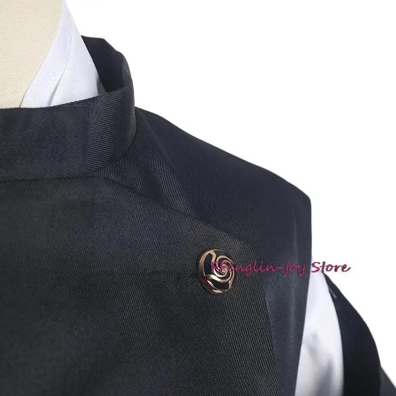 Anime Kamo Noritoshi Osplay Costume Wig Black Samurai Uniform Kendo Pants Japanese Clogs Man Halloween Party Suit