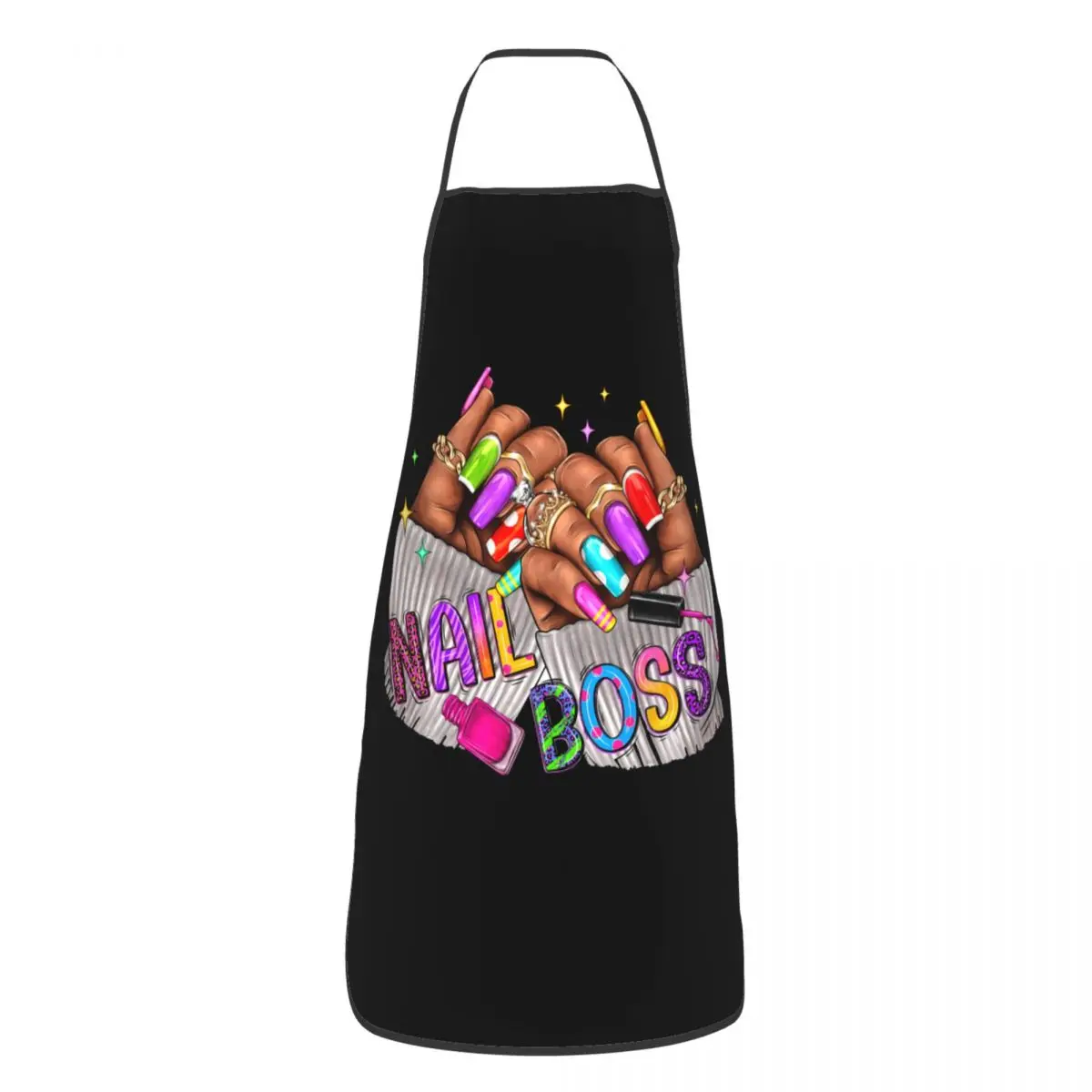 Custom Bib Nail Boss Nail Technician Aprons Men Women Unisex Adult Chef Kitchen Cooking Nail Artists Nail Polish Tablier Cuisine