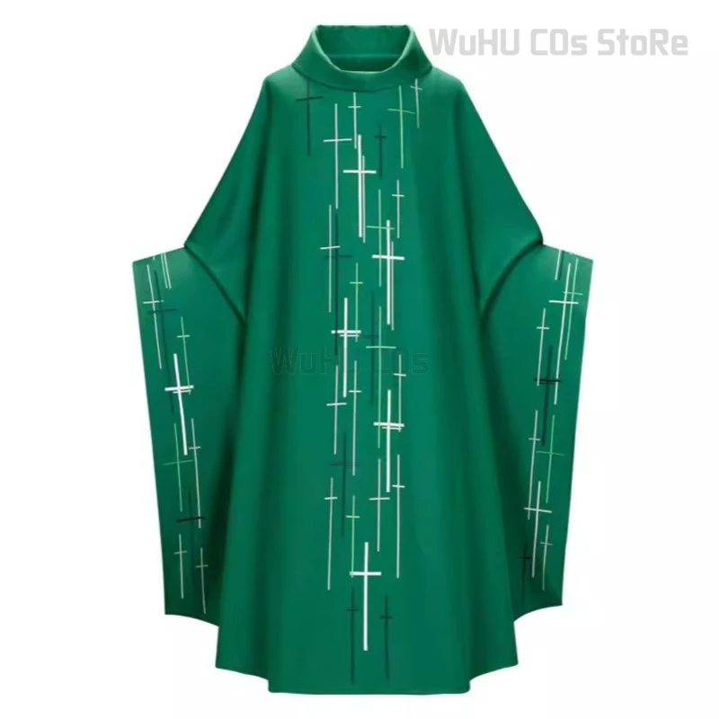 Средневековый костюм для косплея папа мёртый накидка среднего возраста черная накидка полный комплект молитвенные халаты церковная искусственная шаль