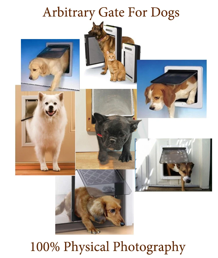 Small Size Automatic Lock Dog Door, Pet Door for Small Dogs, Easy Install Safety Door
