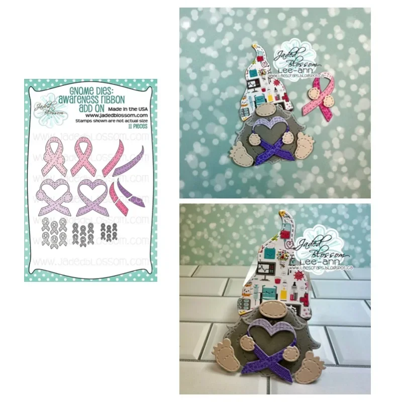 AwarenessMedical Embellishment Cluster Photo Frame Ribbon Add Ons Bandaid Scrub Life Metal Cutting Dies Stamp Stencil 2024 New