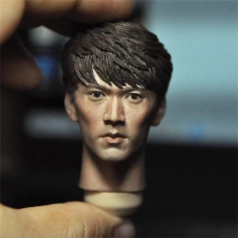 

1/6 Male Soldier Accessories Japan Warrior Head Carving Sculpture Model Toy Fit 12'' Action Figures Body In Stock