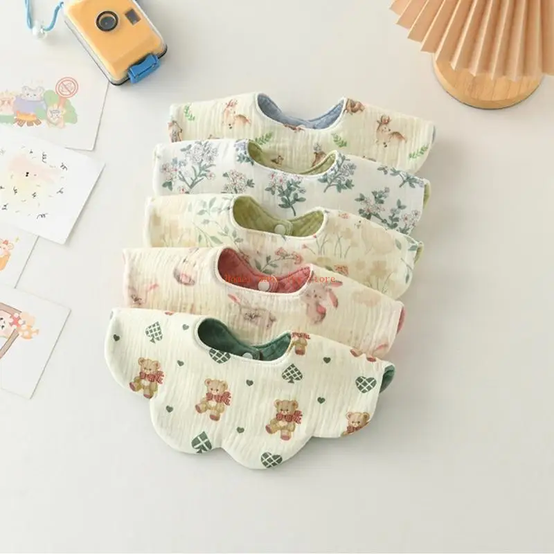 J0PF Bé Mọc Răng Yếm Đa Năng Mềm Thấm Hút Nước Bọt Khăn Thoải Mái Cho Bé Ợ Vải Dành Cho Trẻ Sơ Sinh 0-2 Tuổi