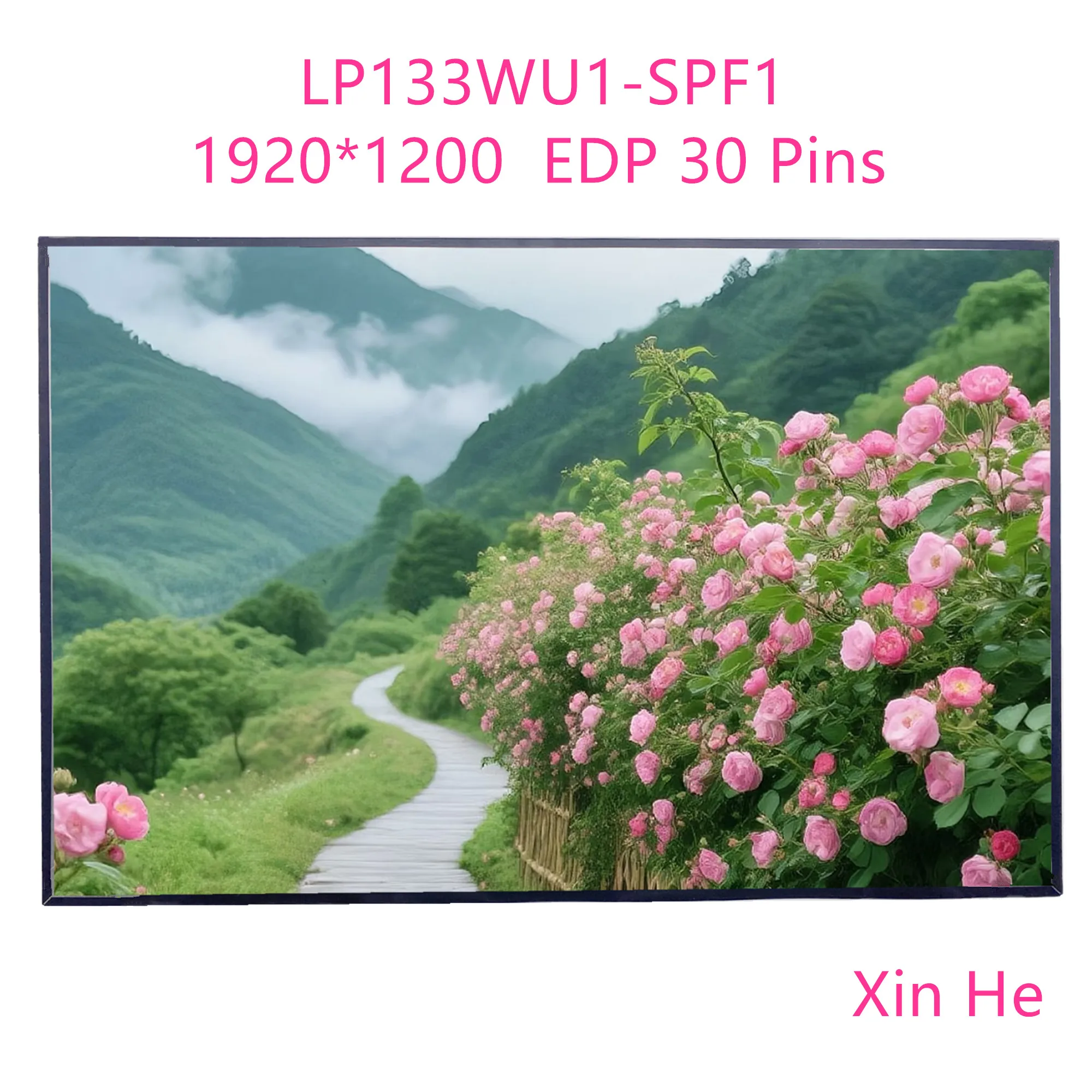 133-''lp133wu1-spf1-b133uan020-panneau-d'affichage-d'ecran-lcd-d'ordinateur-portable-1920-1200-edp-30-broches