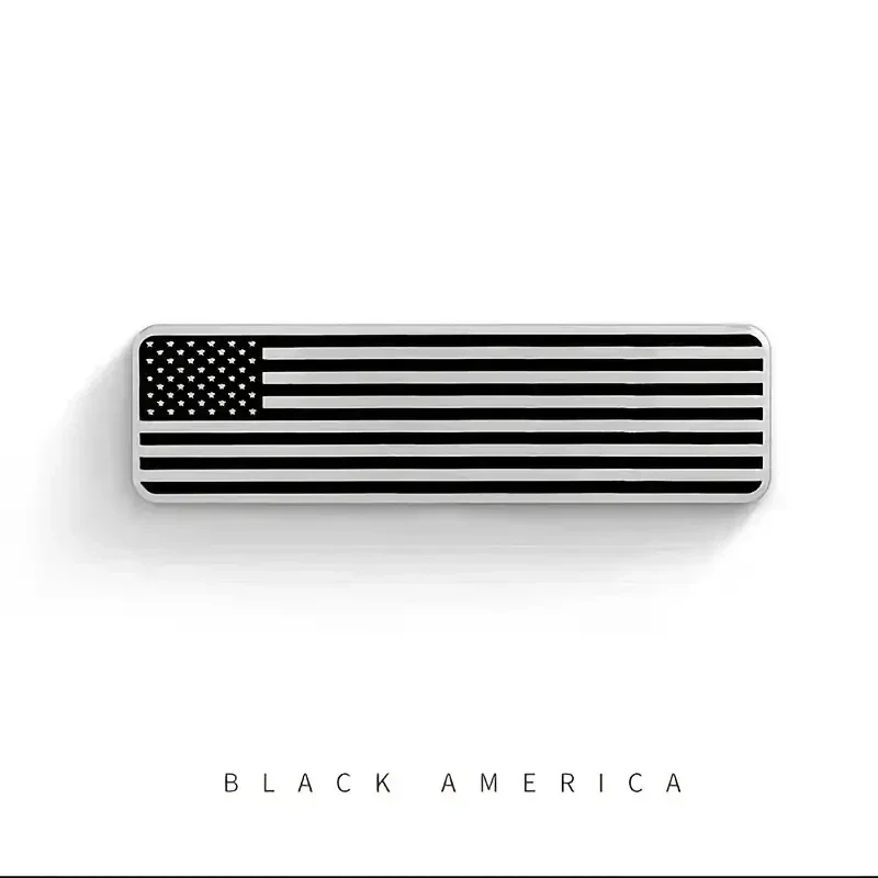 Metal Black American USA Flag Map Emblems Car Trunk Emblem Badge Decal Sticker for Car Motorcycle Bike Car Accessories - view 6