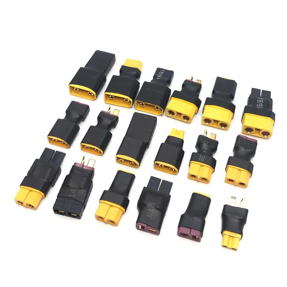 4PCS Adapter XT30 XT60 XT90 TRX T-Plug Female Male Connector Conversion Adapter for RC Car Aircraft Drone Boat Lipo Battery Part view 3
