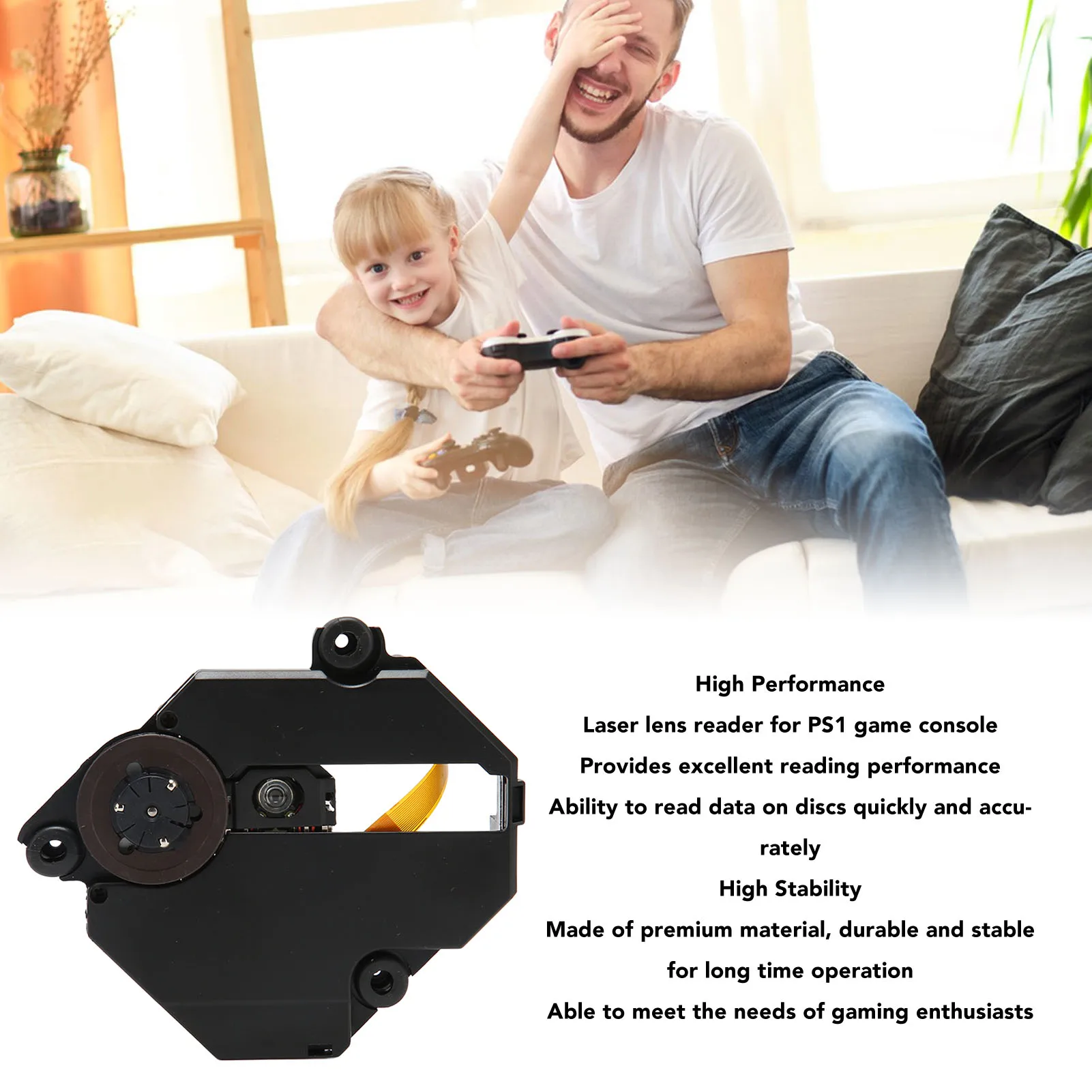 La ser Pickup Lens Easy Installation Easy To Use Replacement  Game Console La ser Lens Accurate Read for Game Consoles