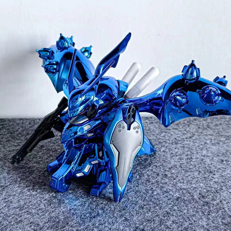 Hot 1/144 Jms Hg Sdcs Blue Electroplating Assembly Model Kit Action Figure Robot Plastic Model Collection Decorate Kits Toy Gift