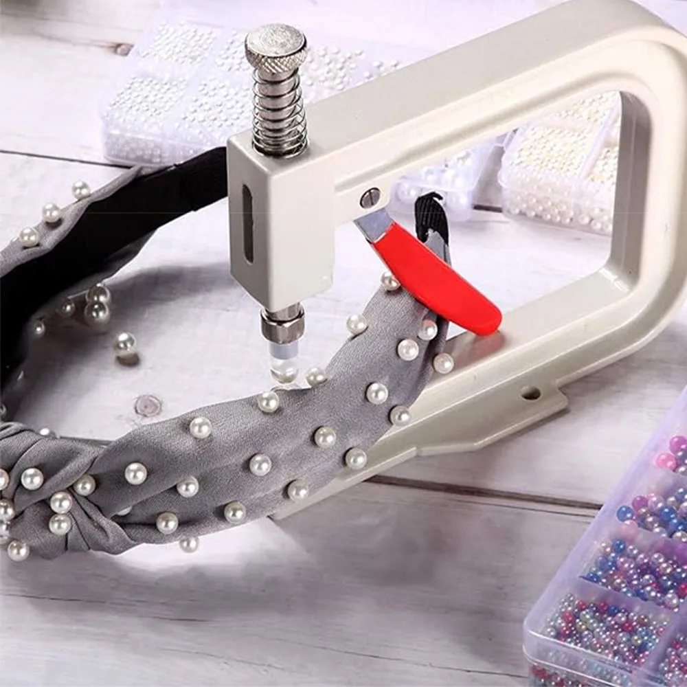 Handgefertigte Perlen-Nieten DIY-Nietset-Maschine DIY-Kleidungswerkzeug Perlen-Nietknöpfe für Beste Dekoration – Detail 2