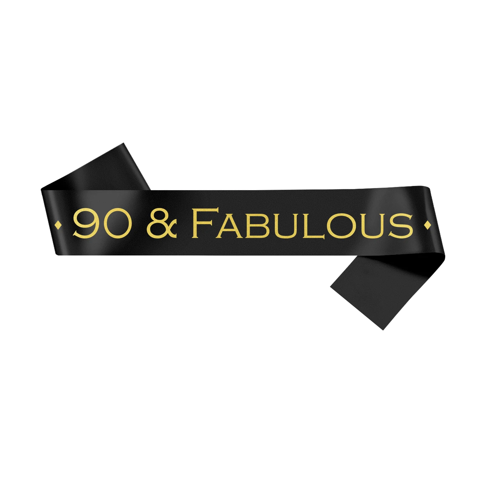 90 & Fabulous Birthday Sash Happy 90th Birthday Party Decoration Party Favors for Men and Women