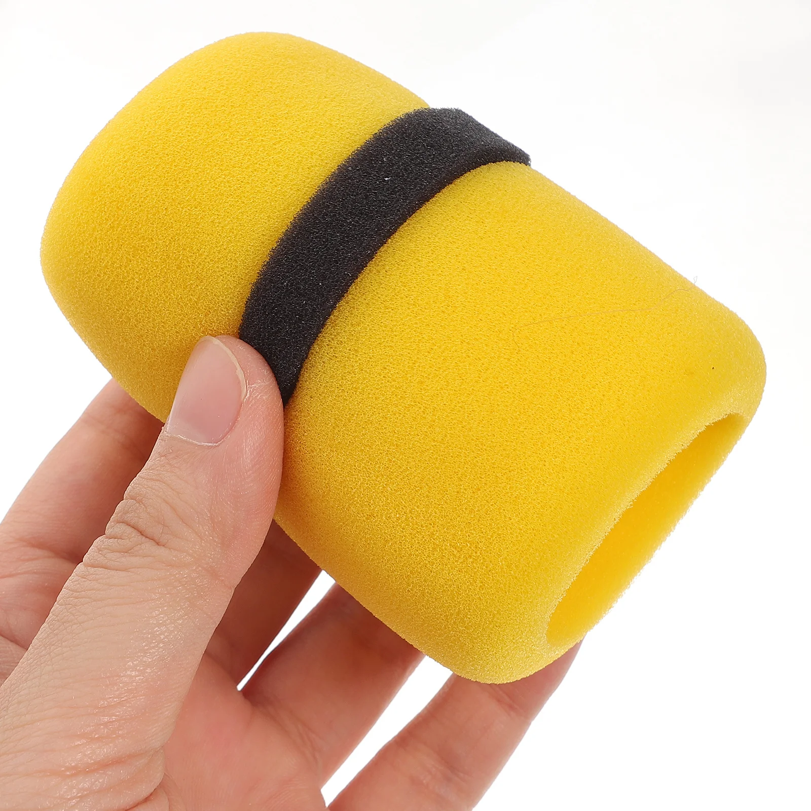 

5Pcs Microphone Sponge Covers Thickened Mic Protective Cover Lightweight Mic Windshield for Live Streaming Broadcast Stage