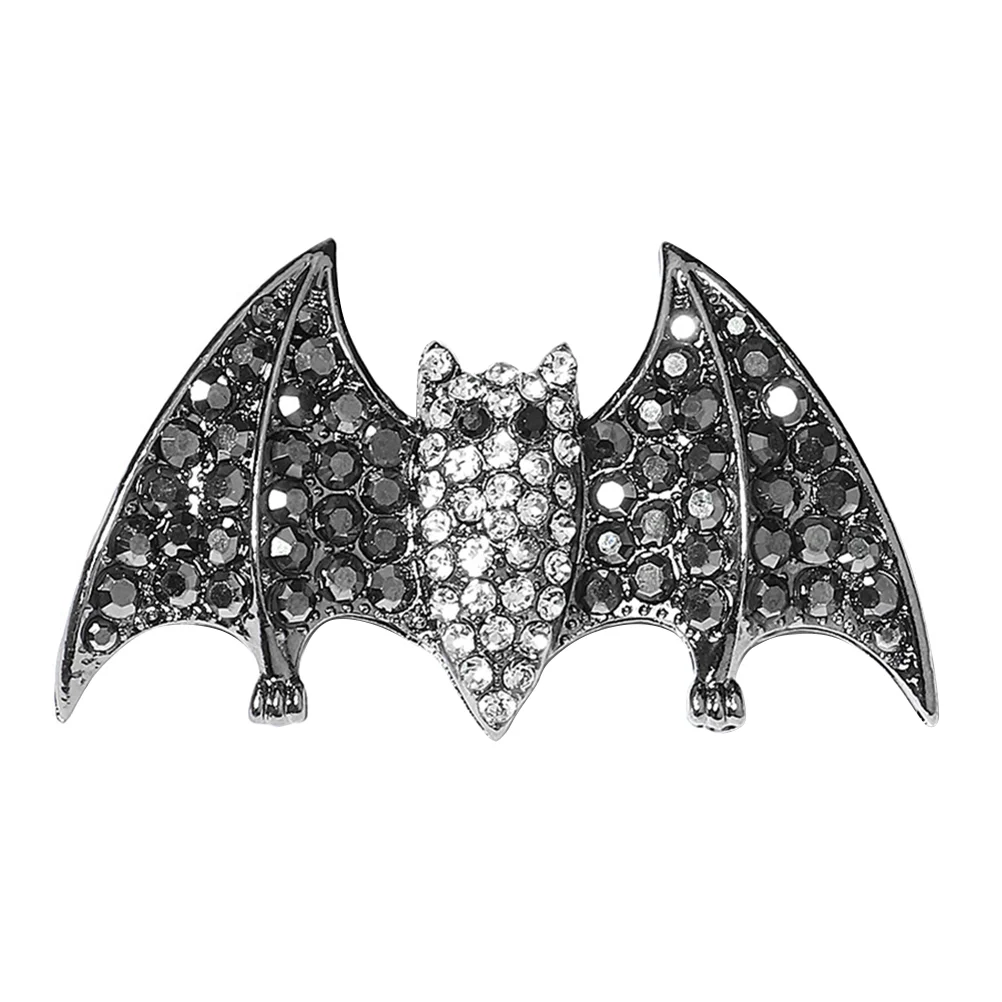 

Rhinestone Clip Funny Bat Card Hair Pin Halloween Barrettes Issue Colorful Clips Alloy