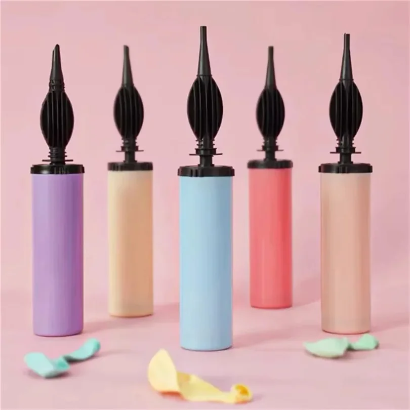 

1/3 Pcs Random Macaroon Balloon Pump Air Inflator Hand Push Portable Balloon Accessories Wedding Birthday Party Decor Supplies