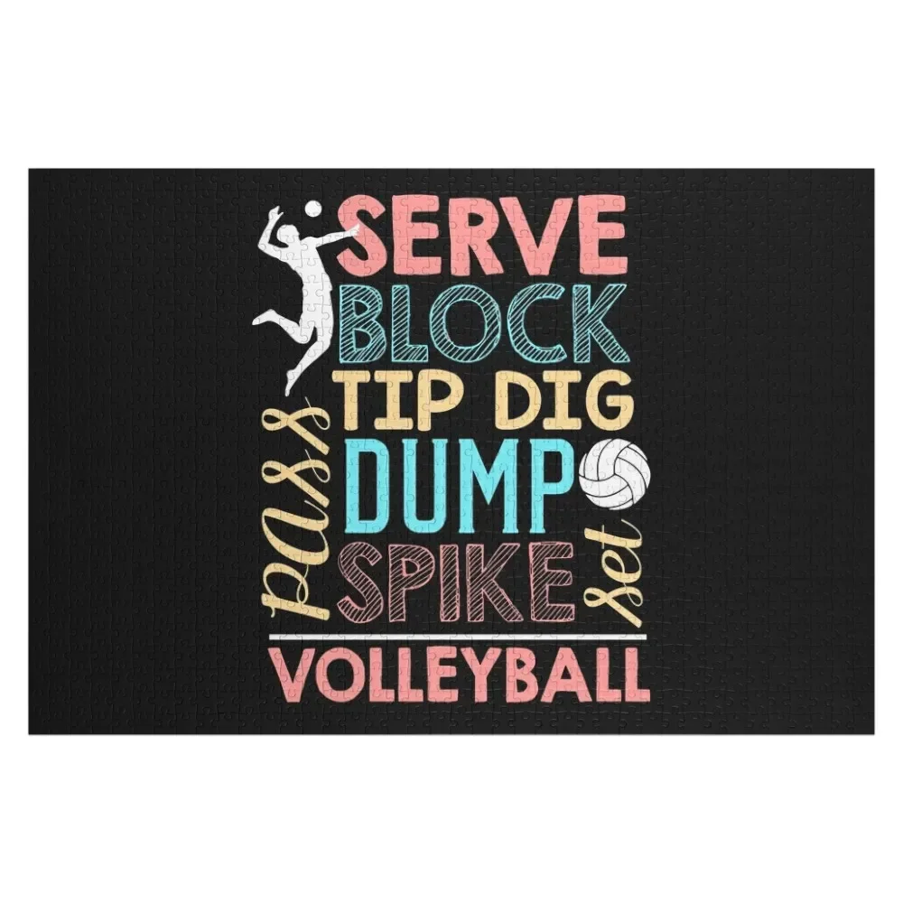 

Awesome Volleyball Volleyball Lover Funny Gift Jigsaw Puzzle Personalized With Personalized Photo Puzzle