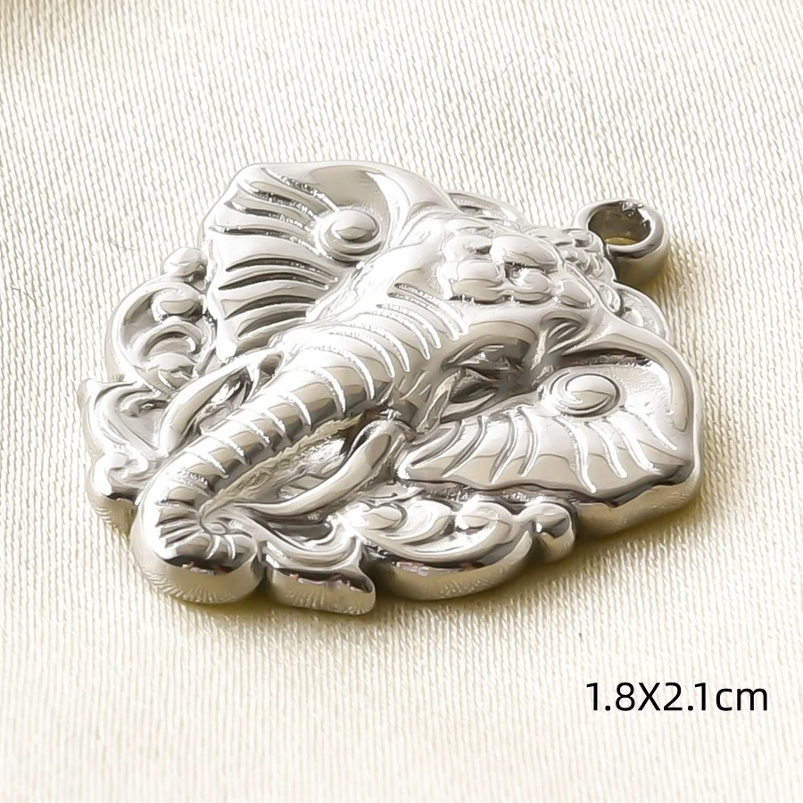Ethnische Buddha-Kopf- und Fatima-Hand-Anhänger, Blumenbaum-Metall-Edelstahl-Charms für die Schmuckherstellung, Armbänder, Schlüsselanhänger, DIY-Anhänger – Detail 15