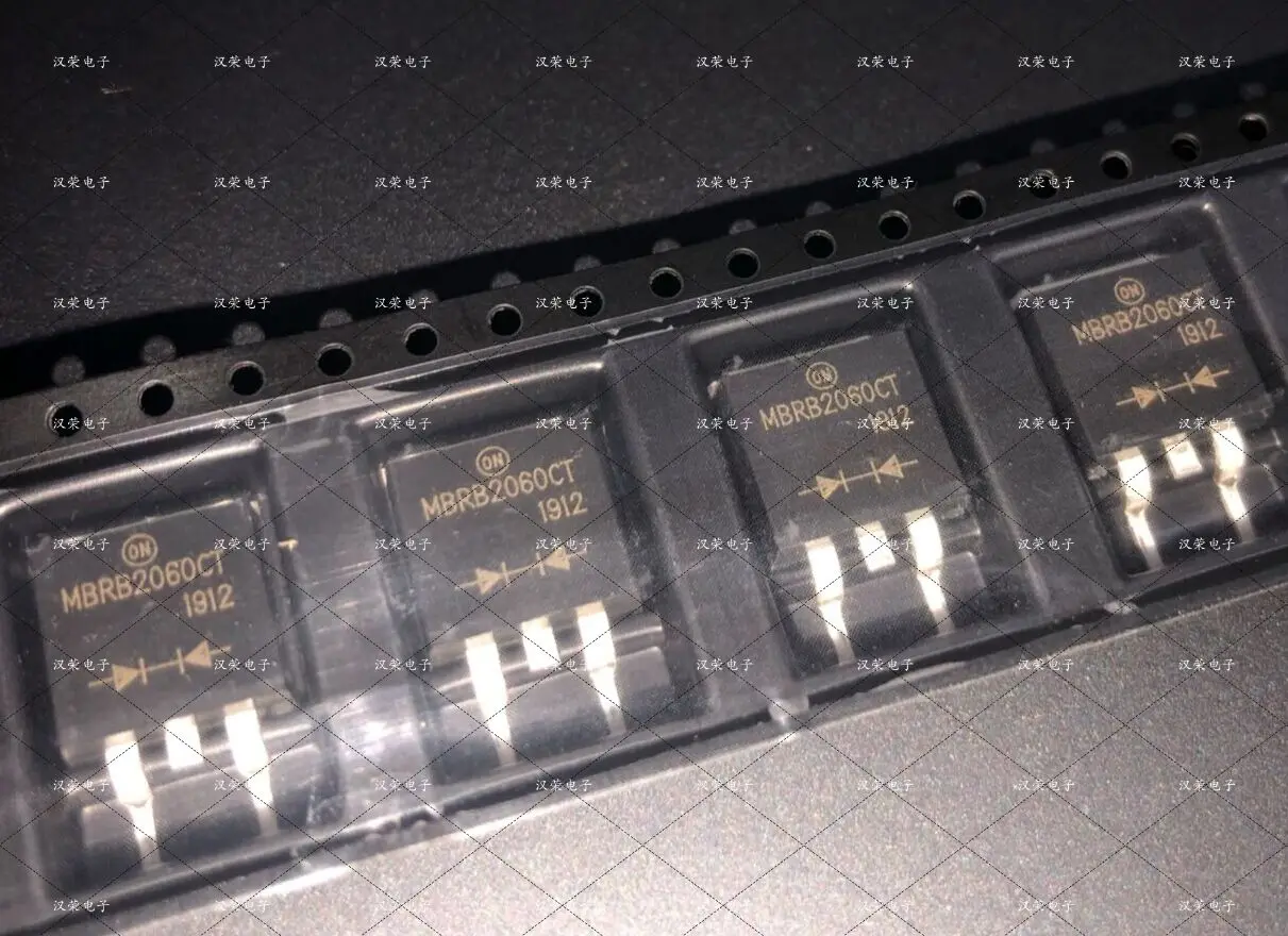 

10PCS/50PCS/200PCS MBRB2060CTT4G MBRB2060CT B2060G 「DIODE ARRAY SCHOTTKY 60V D2PAK」