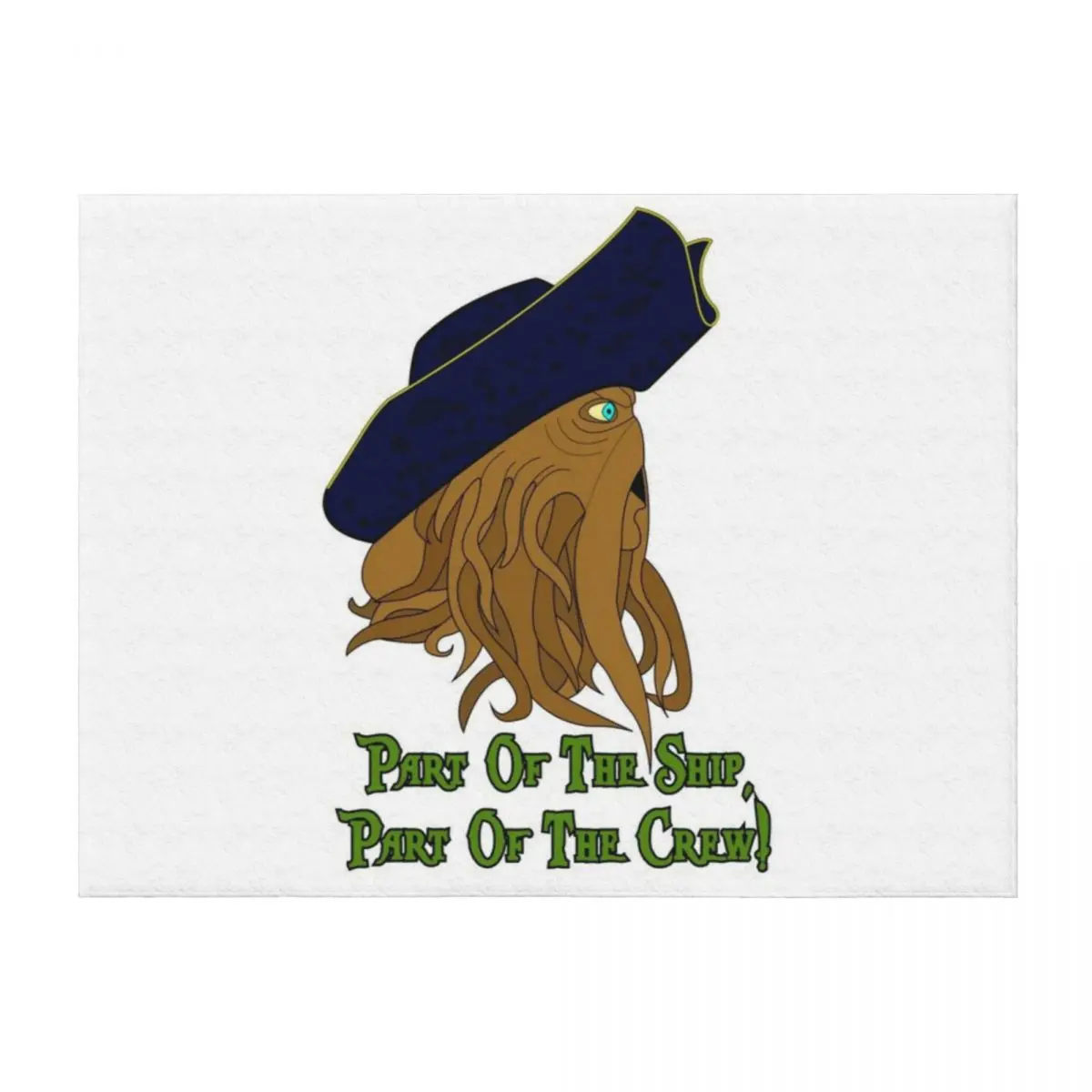 

Davy Jones Part Of The Ship Throw Blanket Designers Travel christmas decoration halloween Blankets
