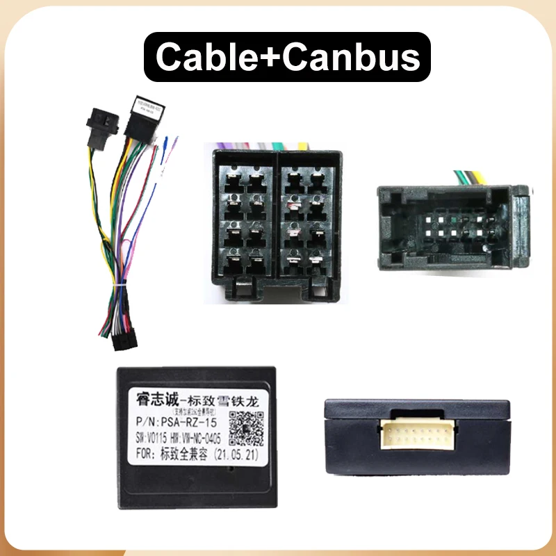 Car Wiring Harness Adapter Canbus Box Decoder For Peugeot 206 207 307 308 406 407 408 508 607 2008 3008 4008 5008 Citroen Elysee