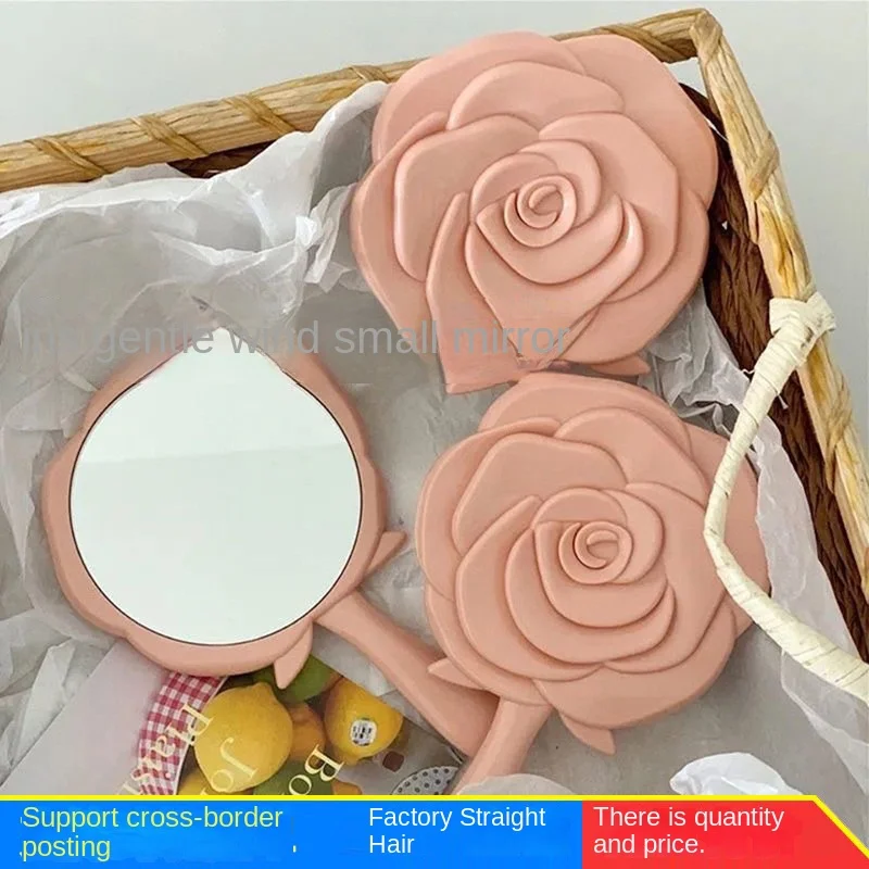 12x24cm compact and cute handheld makeup mirror, portable travel makeup mirror