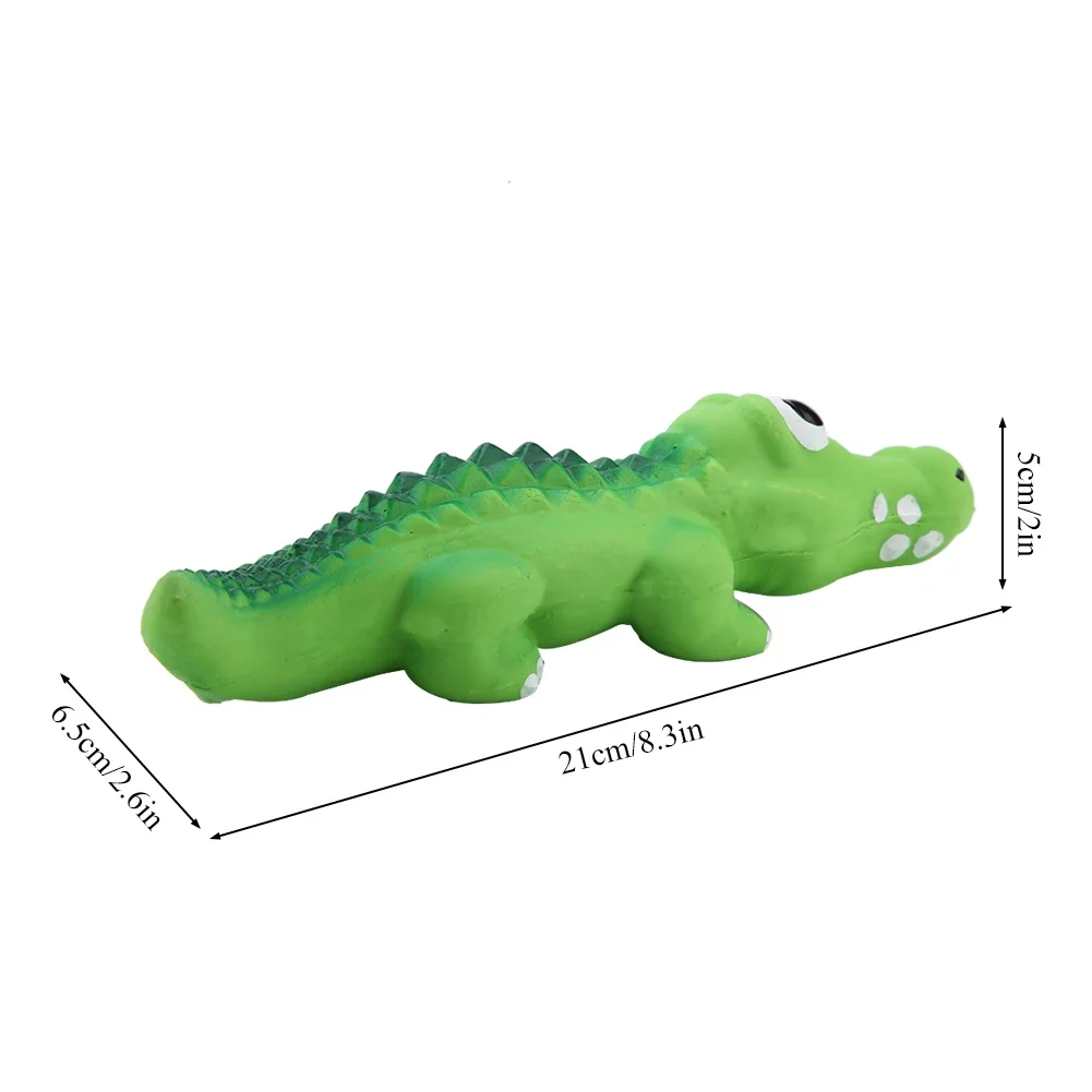 Puppy Dog Latex Squeaky Toys For Small Medium Dogs Cute Crocodile Chew Toy For Pet Cat Products Puppy Accessories