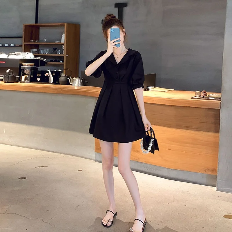 Shirt Women's Dress Mini Short Tshirts Female Dresses Black Sensual Sexy One Pieces Elegant Luxury New in Beautiful X Clothes G