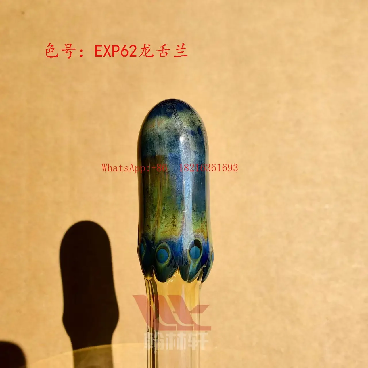 Limited Time Exp62 Blue-gray Firing Color-changing Rod Burning Glass Lamp Rod Color Borosilicate Hard Material DIY Handmade