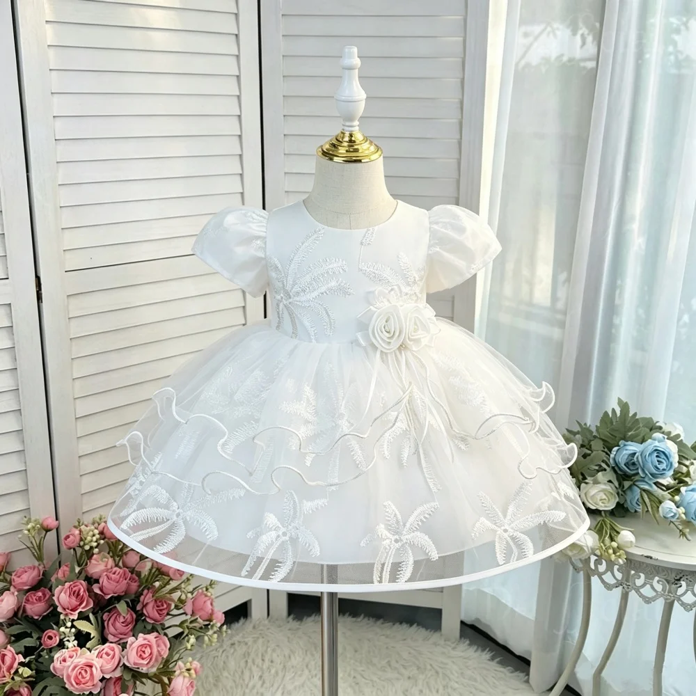 High-end children's formal evening gown luxury princess dress suitable for flower girls birthday parties event hosts piano