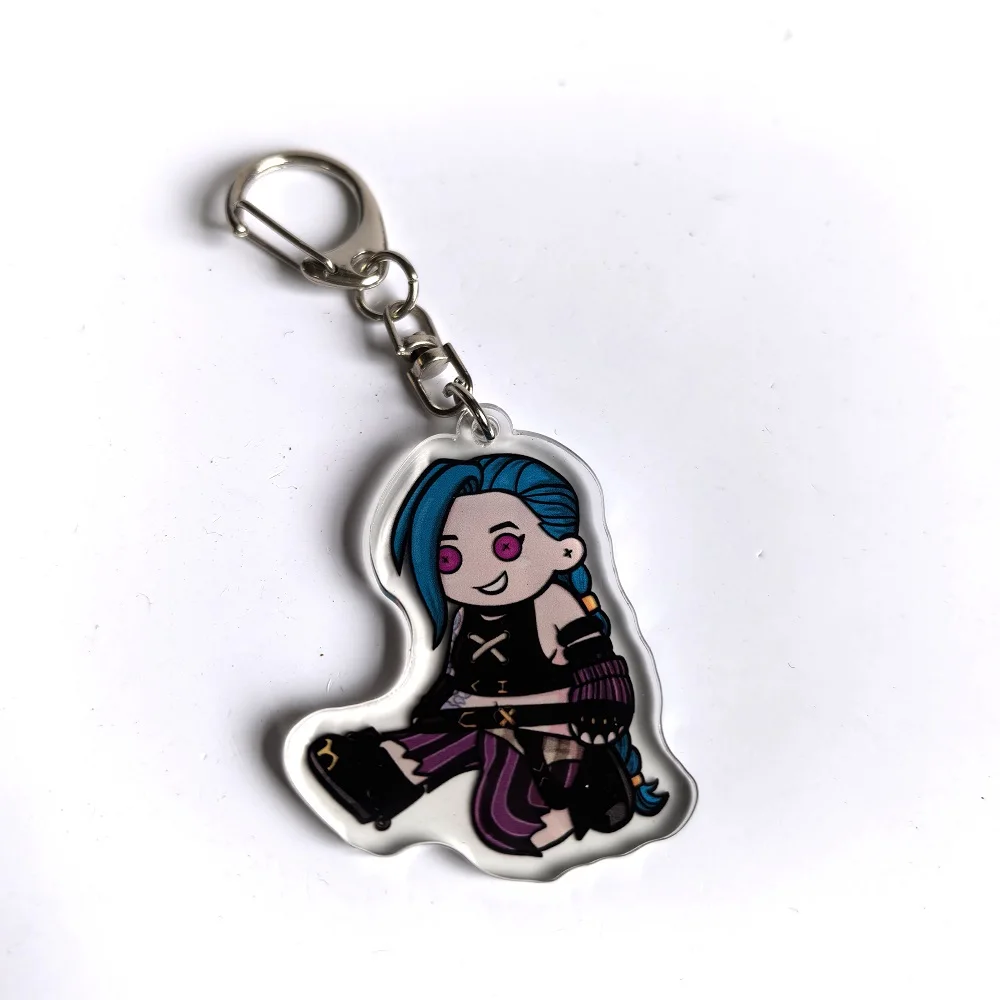 غامض جامعة الأساطير Jinx السادس أنيمي الاكريليك لطيف الإبداعية المفاتيح حلقة رئيسية حقيبة سحر أصدقاء هدية فتاة قلادة المشجعين المجوهرات