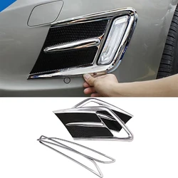 For Volvo XC60 Accessories 2014 2015 2016 2017 Car Chrome Front Rear Fog Light Lamp Decoration Protection Sticker Cover Trim