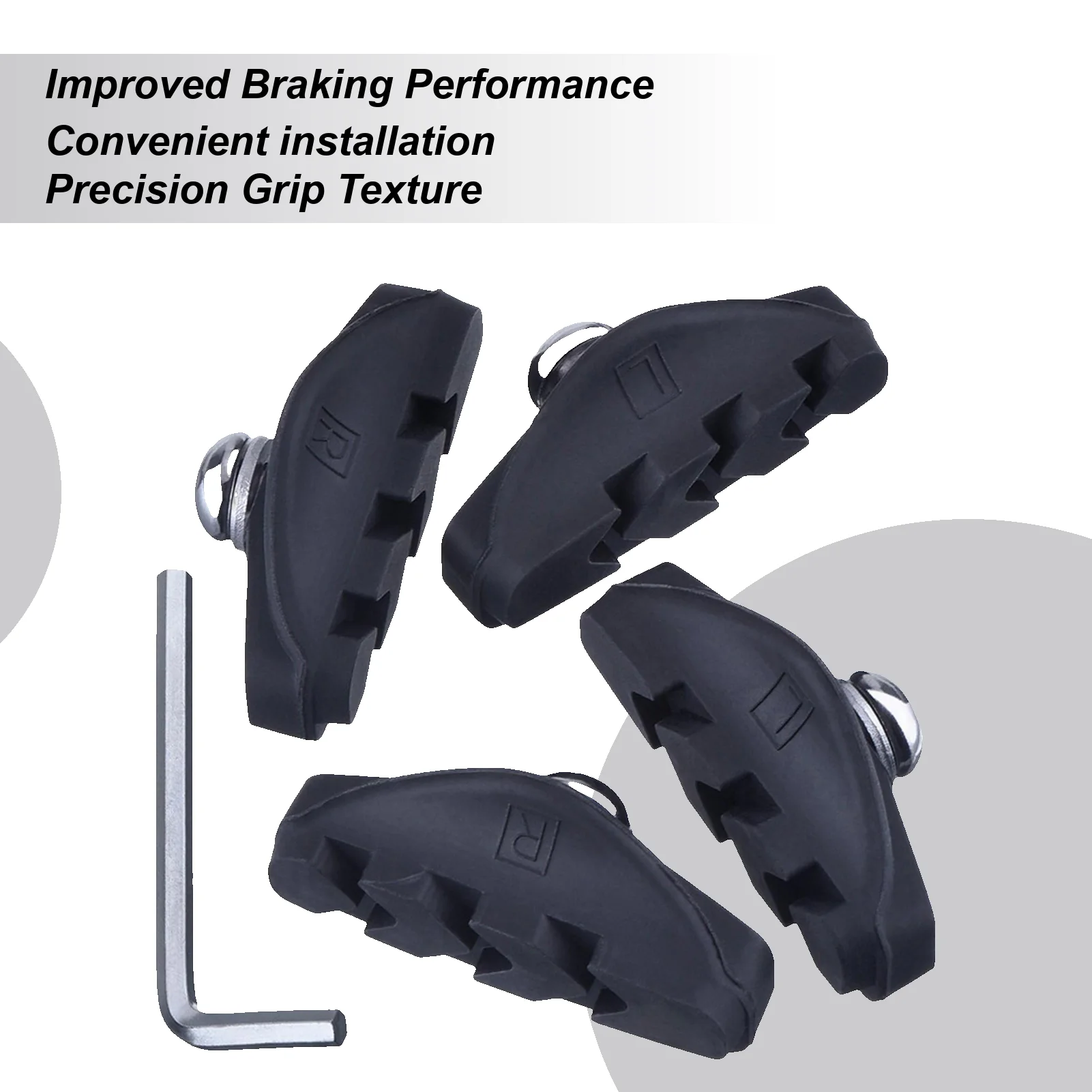 

Bike Disc Brake Pads Bike Brake Pads Replacement V Braking Block Accessories Components Stop For Daily Riding And Outdoor
