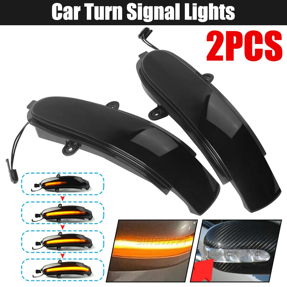 2pcs LED Turn Signal Light For E-Class W211 S211 W463 2002-2007 Year 2038201321 2038201421