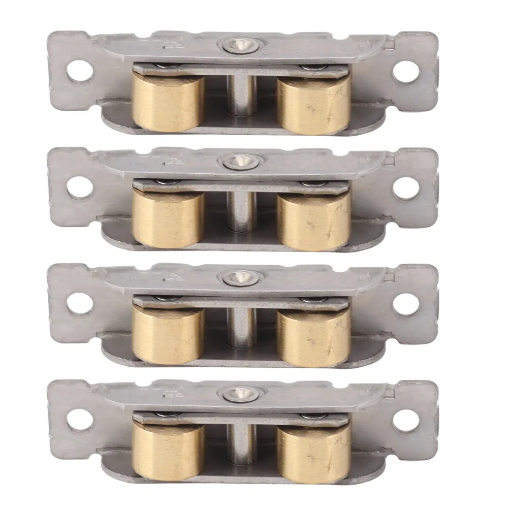 

4 шт. оконные ролики из нержавеющей стали, сверхмощные с винтами, раздвижные ролики в сборе, медные шариковые колеса