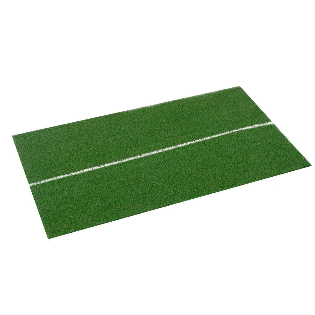 

Durable Mini Hitting Mat Portable Practice Pad White Line Green Realistic Grass Feel for Drives Iron Shots Training