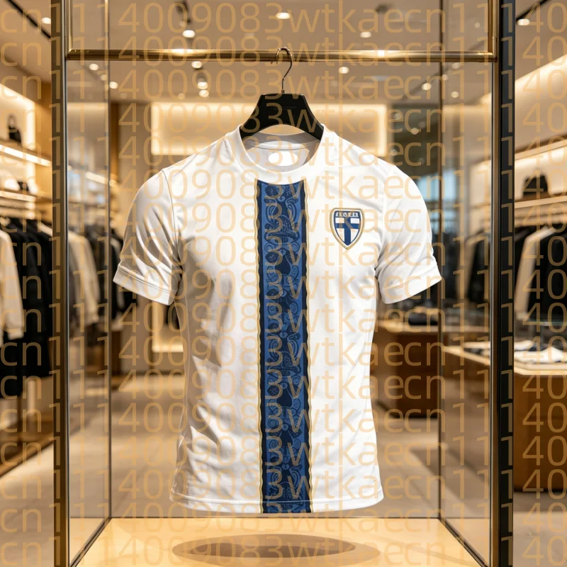 

2026 New Best Seller Finland National Team Soccer Jersey Men's Classic Norwegian Flag Cross Football Tee Comfortable Beachwear