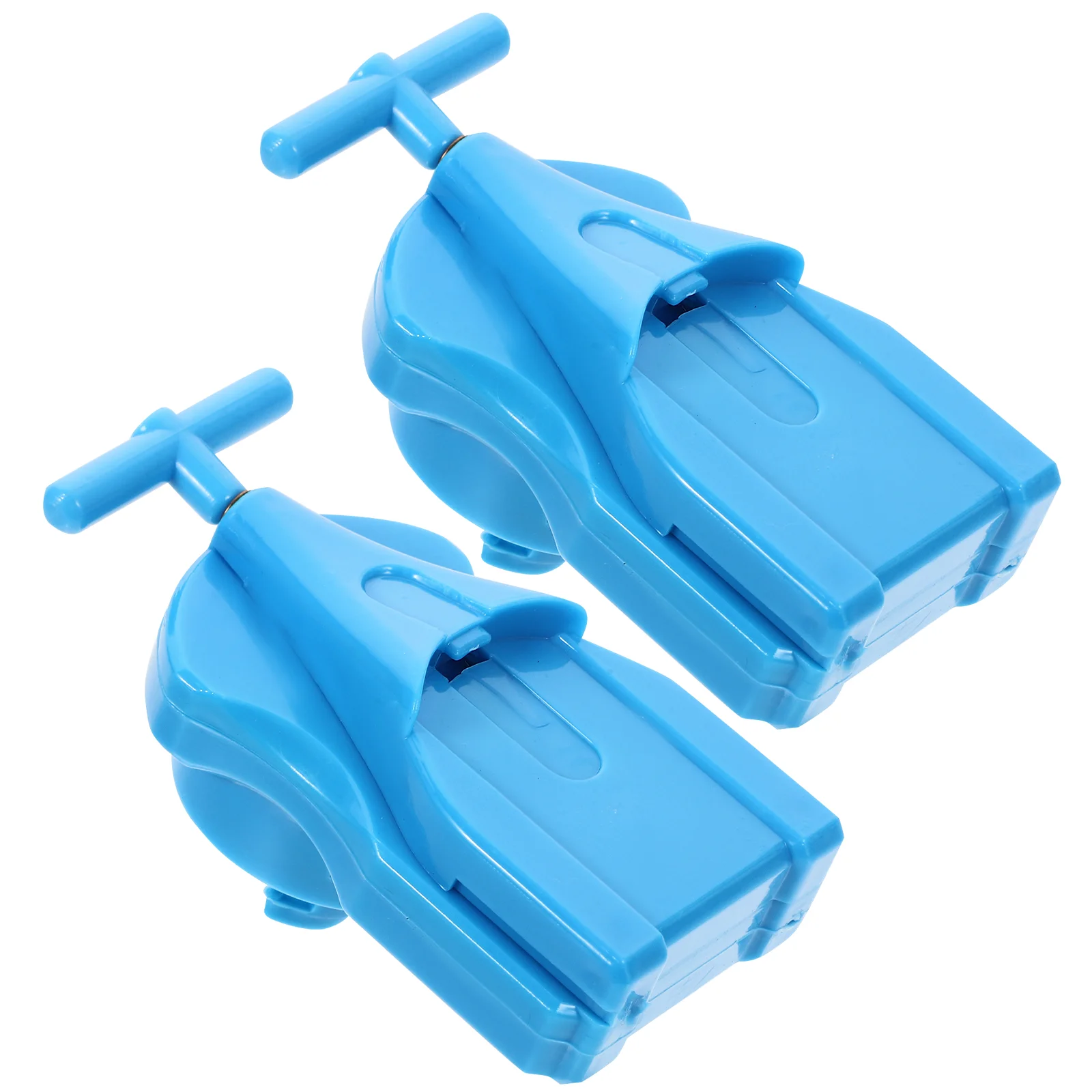 2pcs Supply Gyro Launcher Toy Gyro Burst Launcher (Random Color) String Launcher Plastic Gyro Launcher