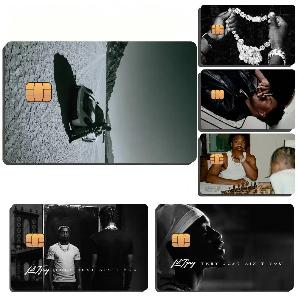 Rapper L-Lil Tjay They Just Ain't You Waterproof Skin Sticker Bank Bus Metro Access Card Protective Film Card Sticker Girl Gift