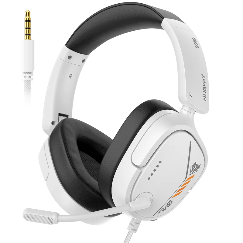 Image of NUBWO HG04L Gaming-Headset, 250 g, leicht, klares, unidirektionales Mikrofon, 3,5-mm-Klinkenstecker für PS5/PS4, Xbox Series X | S/Xbox One Switch