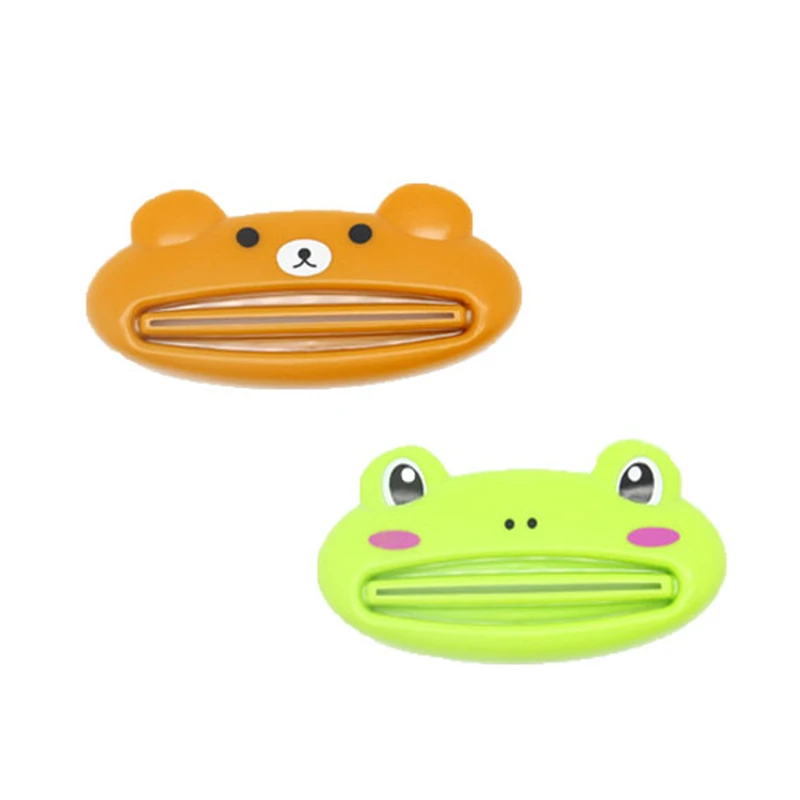 For Home Bathroom Animal Easy Toothpaste Dispenser Plastic Toothpaste Squeezer Rolling Holder Bathroom Accessories