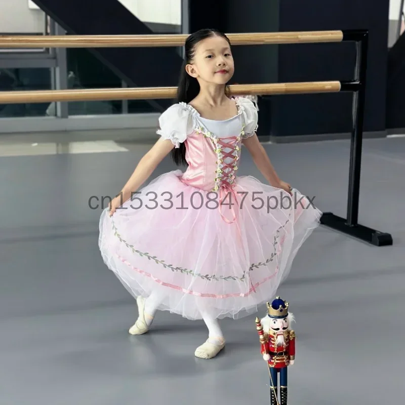 abito-lungo-in-velluto-rosa-con-gonna-da-balletto-per-bambine-costume-da-ballerina-per-spettacoli-di-cigno-d'acqua-body-da-danza-elegante-per-donna