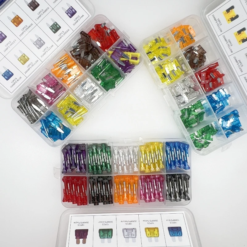 

1Set Car safety piece Fuse set Car safety insert Mirco Mini Standard Fuse 2A-40A