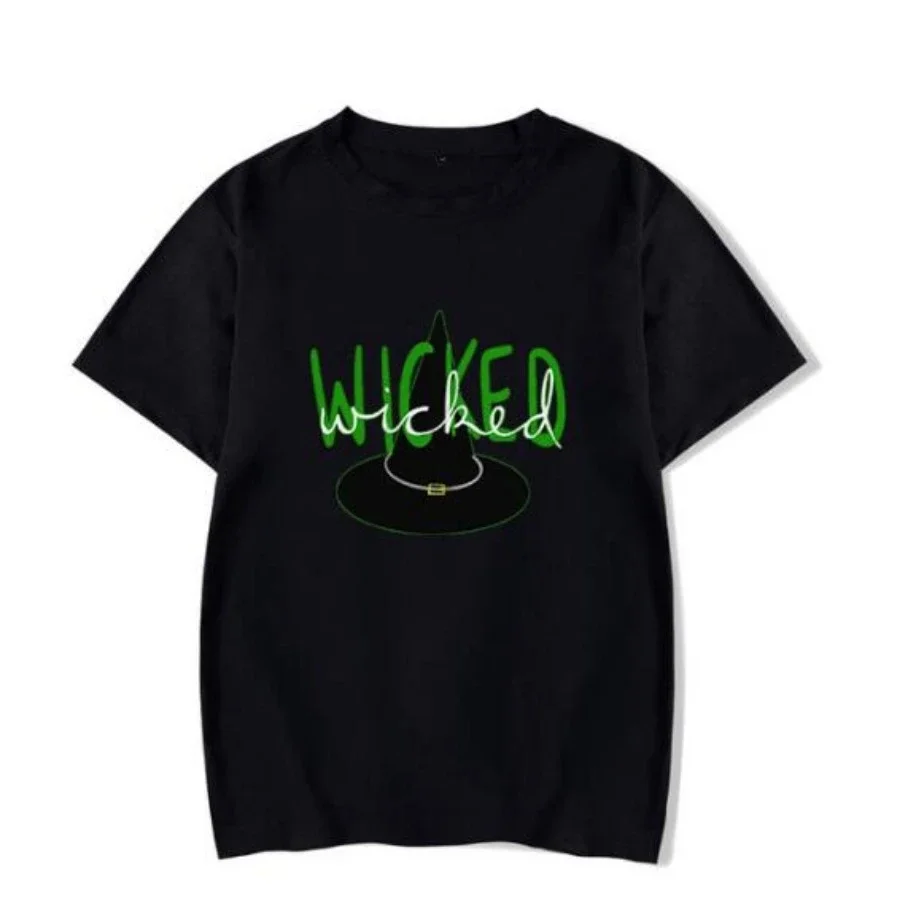 Harajuku ops Streetwear WICKED he Musical Elphaba Funny Shirt Men Women Short Sleeve Hip Hop O-Neck clothing graphic t shirts