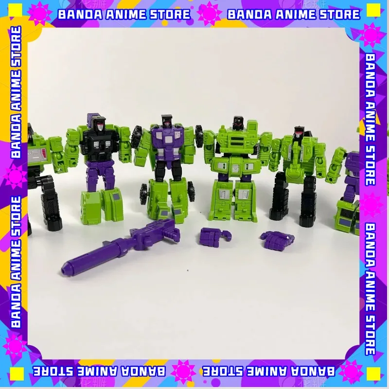 

In Stock 6 in 1 MINI Devastator Transformation Model MINI Devastator 22CM Action Figure Robot Plastic Toys BEST Gift