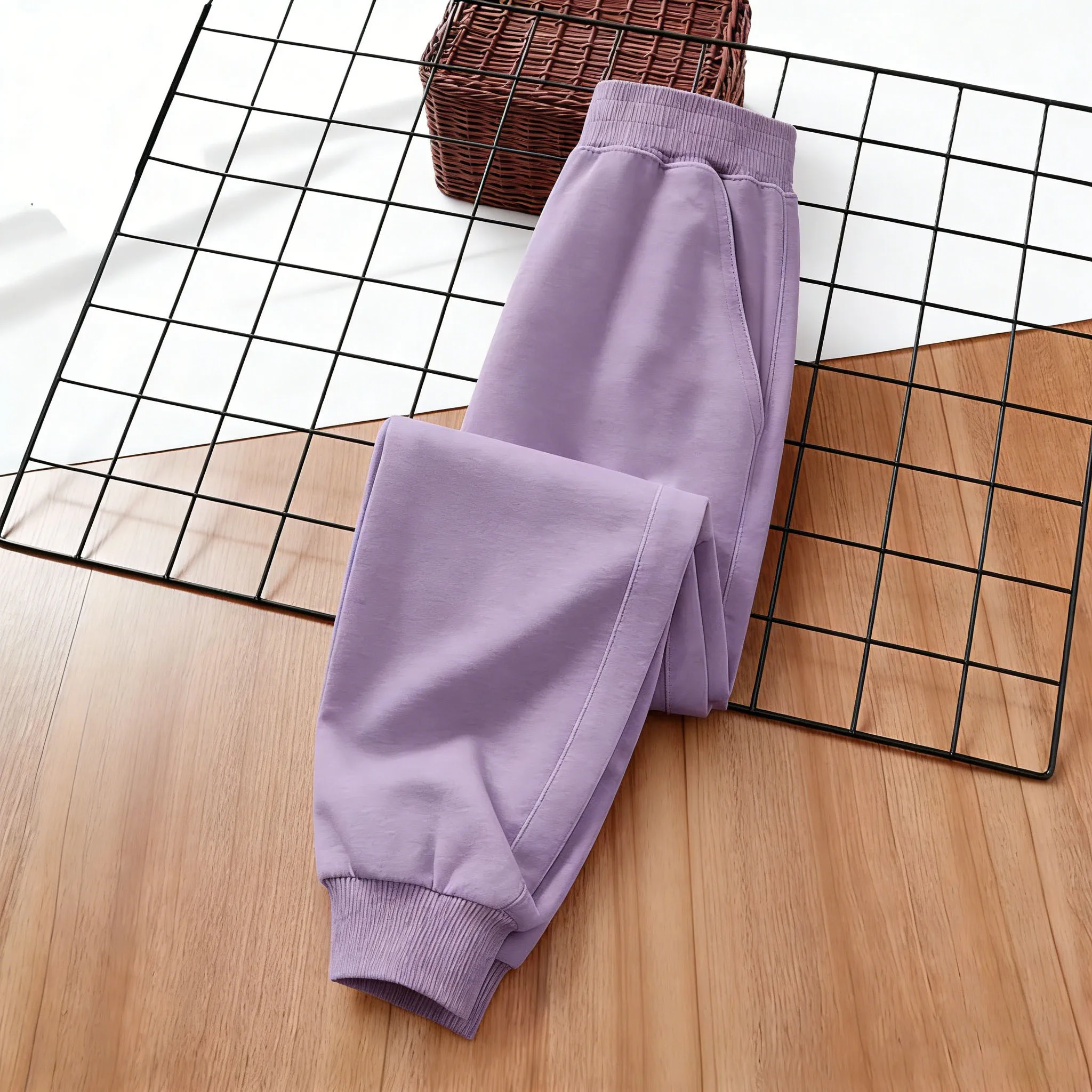 Einfarbige Kinderhosen Bequeme Lange Hosen Herbst-Winter-Kleidung Geschenk Grafische Hosen für Jungen und Mädchen – Detail 3
