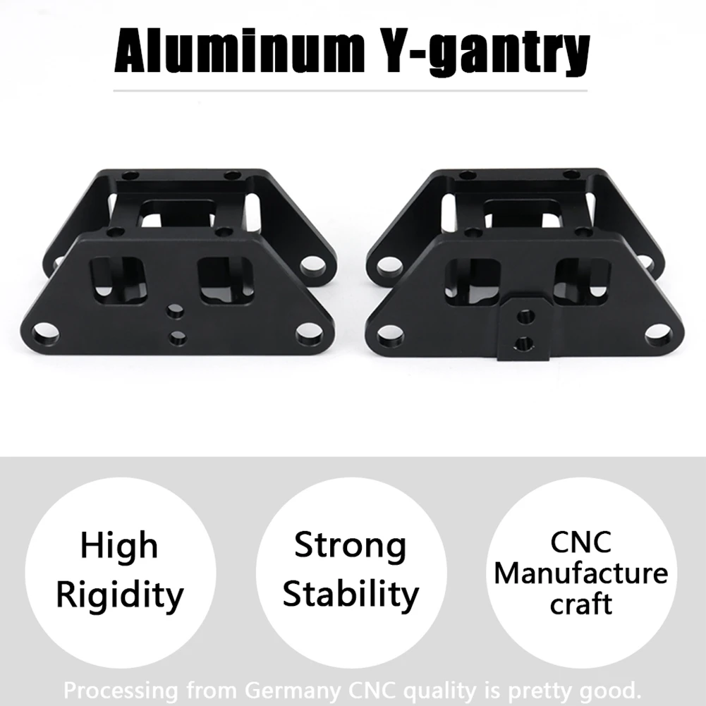 ABLJ2Pcs CNC aluminio Y guía de pórtico accesorios de impresión 3D para velocidad ultraalta para impresora 3D VzBoT ligera