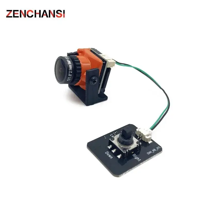 Mini câmera FPV com interno ajustável para RC Racing Drone, Potência da lente, 1/3 CMOS, 1500TVL, 2.1mm, 5V-30V, PAL, NTSC com OSD, 5.8G, Novo