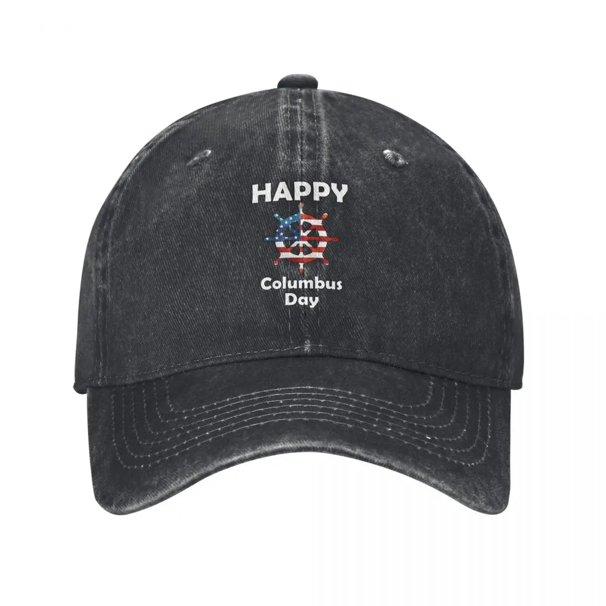 Columbus Day Multicolor Hat Peaked Women's Cap Happy Columbus Day Classic Personalized Visor Protection Hatsofficial-website