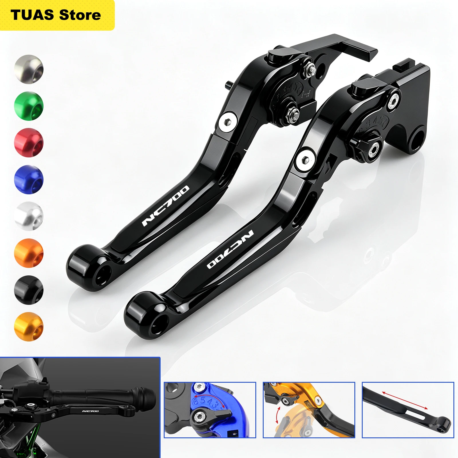 Cnc Aluminum Adjustable Brake Clutch Levers - Leviers de frein et d'embrayage CNC